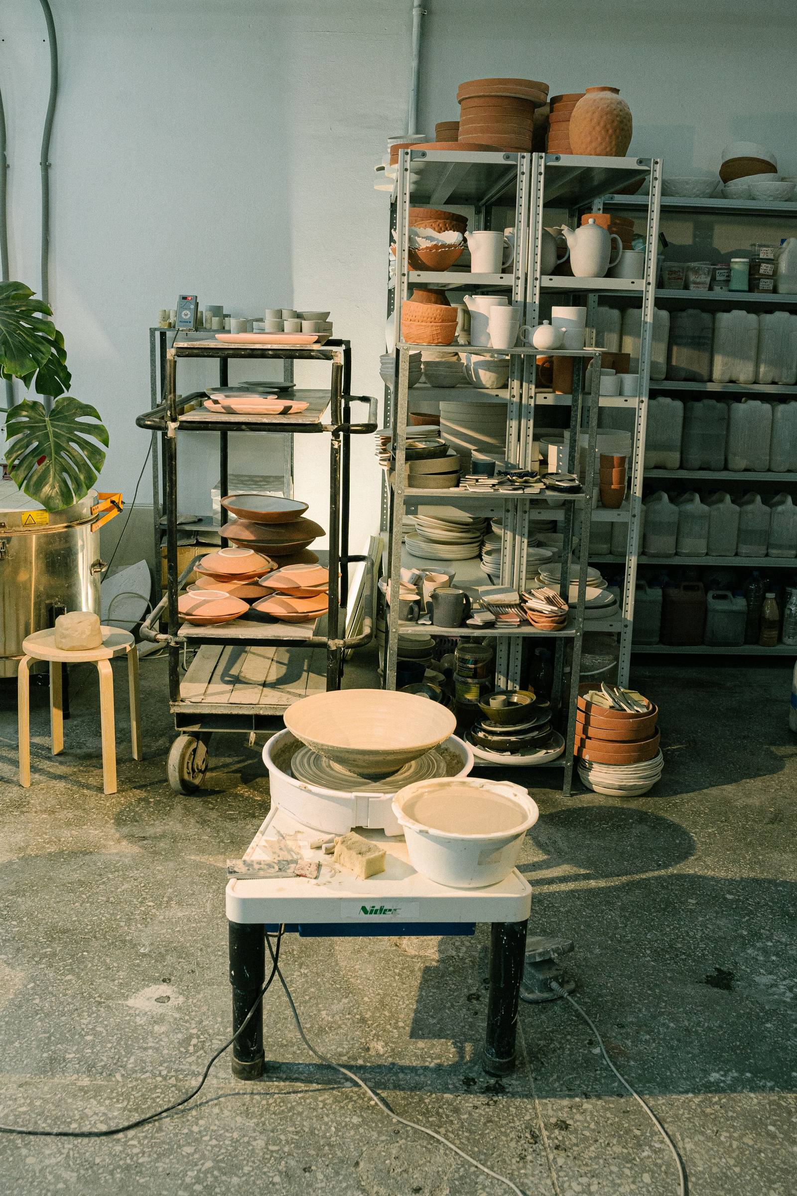 Members spending an unhurried afternoon in the SuperHuman Clay Studio space