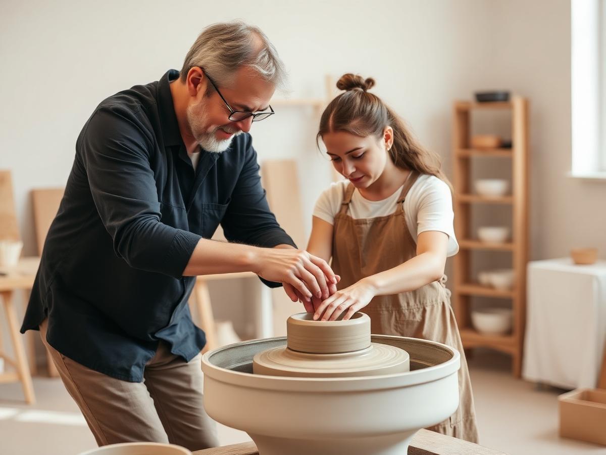 Instruction in progress at the studio